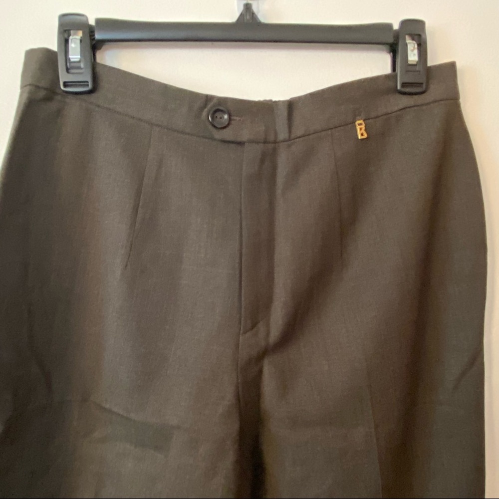 Bogner Taupe Brown Wool Pants Size 38